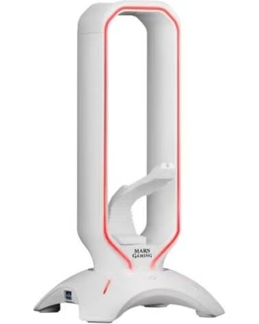 MARS GAMING Soporte auriculares mhhpro white