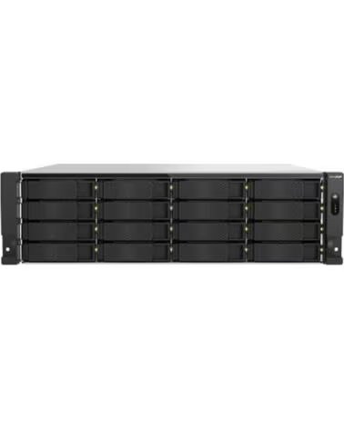 QNAP Servidor nas ts - h1677axu - rp - r7 - 32g 16 bahias 3u rack gigabit ethernet