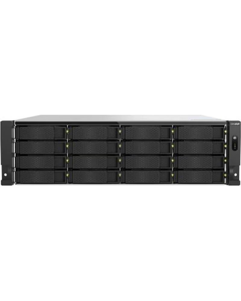 QNAP Servidor nas ts - h1677axu - rp - r7 - 32g 16 bahias 3u rack gigabit ethernet