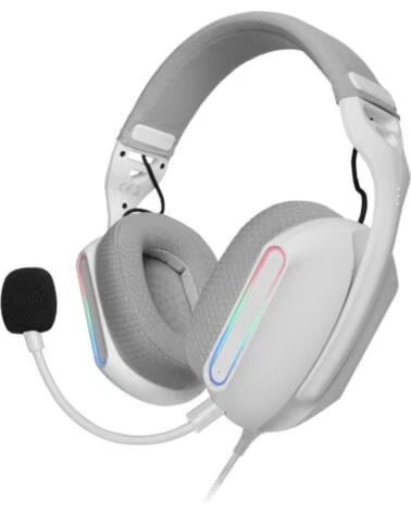MARS GAMING Auriculares mhpro argb blanco