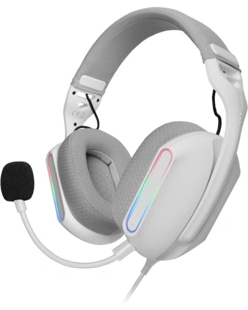 MARS GAMING Auriculares mhpro argb blanco