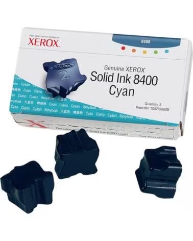 XEROX Tinta solida tektronix phaser 8400 cian 3 unidades