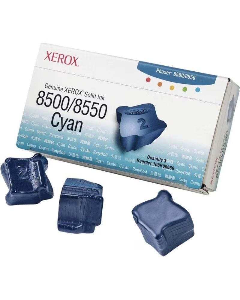 XEROX Tinta solida tektronix phaser 8500 - 8550 cian 3 unidades
