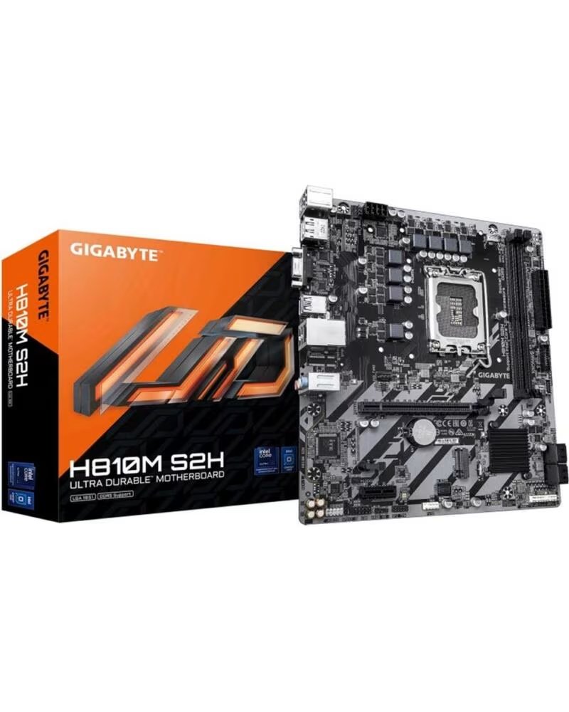 GIGABYTE Placa Base H810M S2H Socket 1851- DDR5- PCIe 4 0- Micro ATX