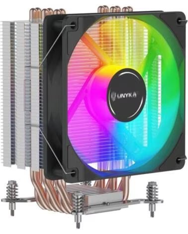 UNYKACH Ventilador disipador cpu unyka unycool h60 argb 120mm