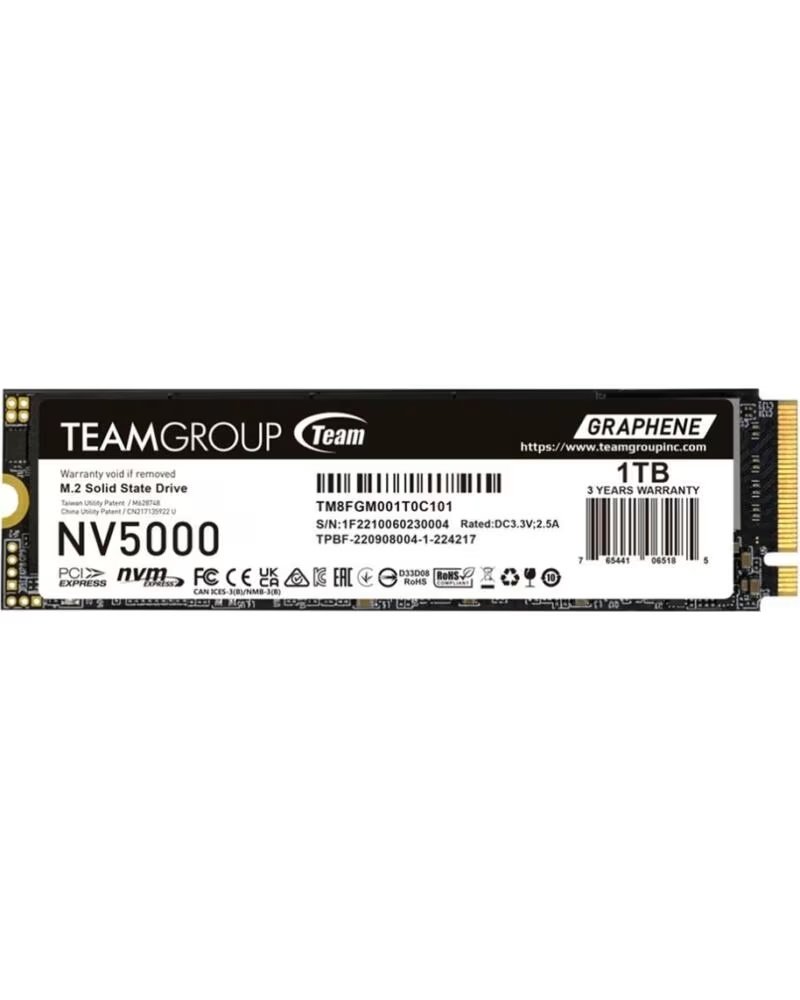 TEAMGROUP Disco duro interno ssd nv5000 1tb m 2 pci express 4 0