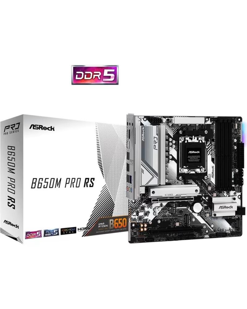 ASROCK Placa base b650m pro rs am5 matx - 4x ddr5