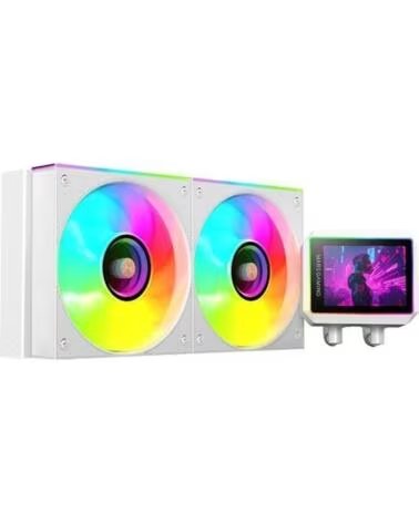 MARS GAMING Kit refrigeracion liquida mlvisionii240w argb 2x 120mm blanco