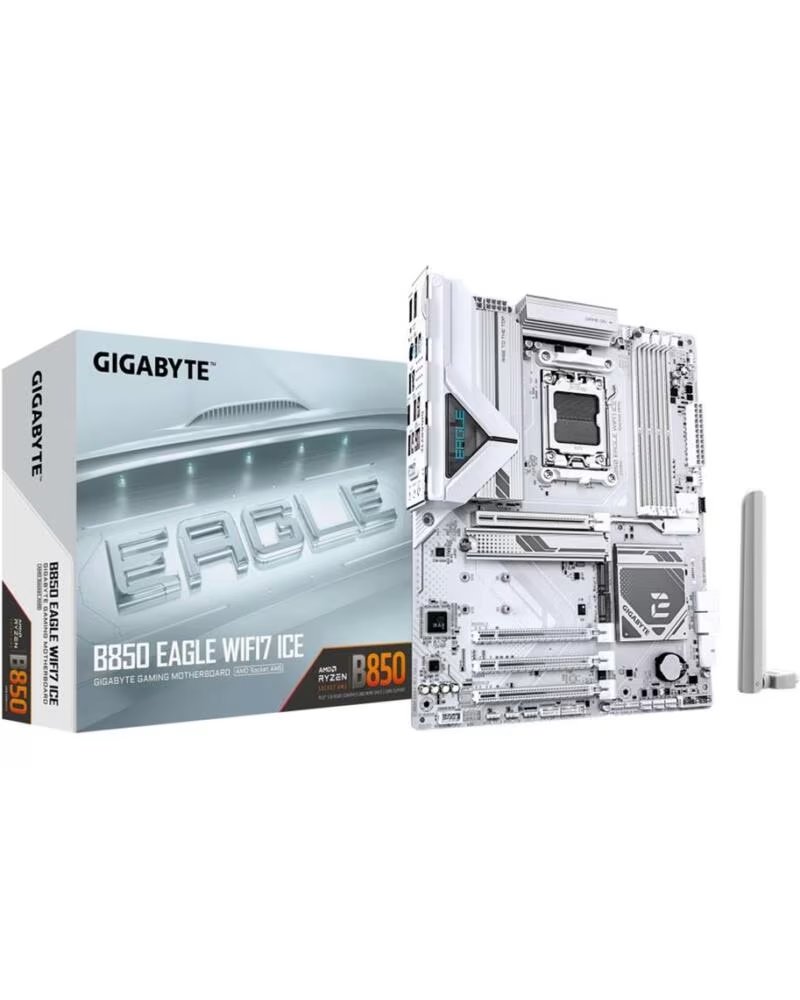 GIGABYTE Placa base b850 eagle wifi7 ice atx - 4x ddr5