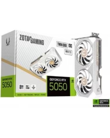 ZOTAC Tarjeta grafica gaming rtx 5050 twin edge oc 8gb gddr6 - 3x dp - 1x hdmi pci express 5 0