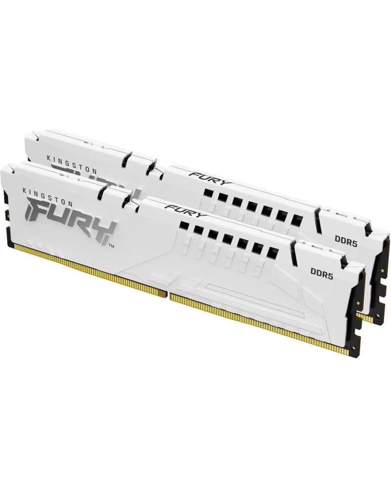 KINGSTON Memoria ram ddr5 32gb 2x16gb - 6000mt - s - fury beast - cl36 - blanco