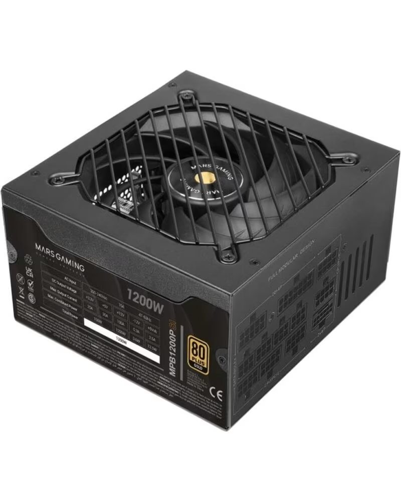 MARS GAMING Fuente alimentacion mpb1200psi atx 1200w negra
