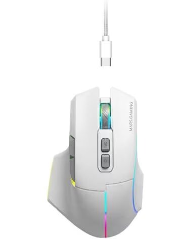 mars gaming Raton inalambrico mmw - vector blanco