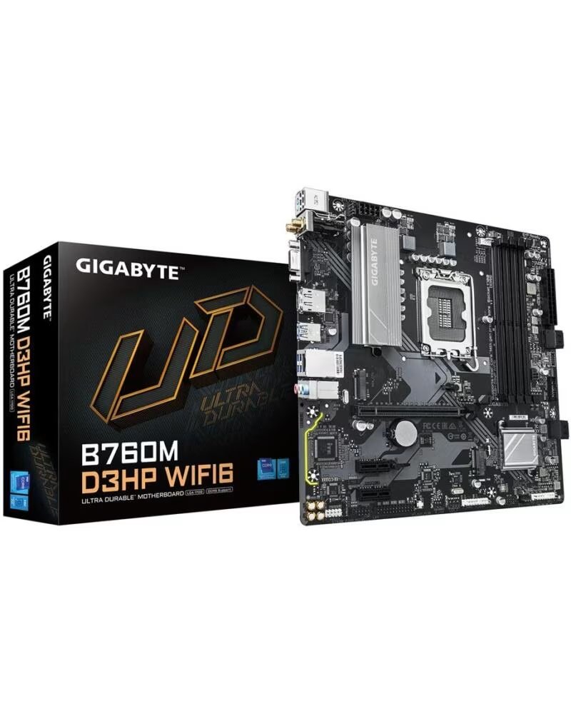 GIGABYTE Placa base b760m d3hp wifi6 lga 1700 matx 4x ddr5