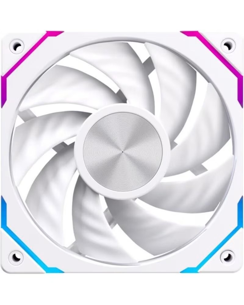 EINAREX Ventilador caja ex12c argb 120mm blanco