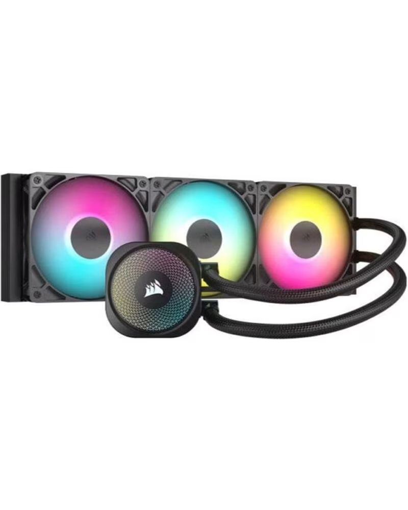 CORSAIR Kit refrigeracion liquida nautilus 360 argb 3x 120mm negro
