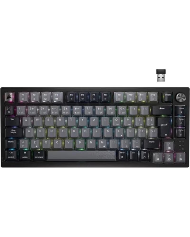 CORSAIR Teclado gaming k65 plus inalambrico rgb