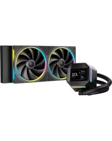 DEEPCOOL Kit refrigeracion liquida lm240 led rgb 2x 120mm negro