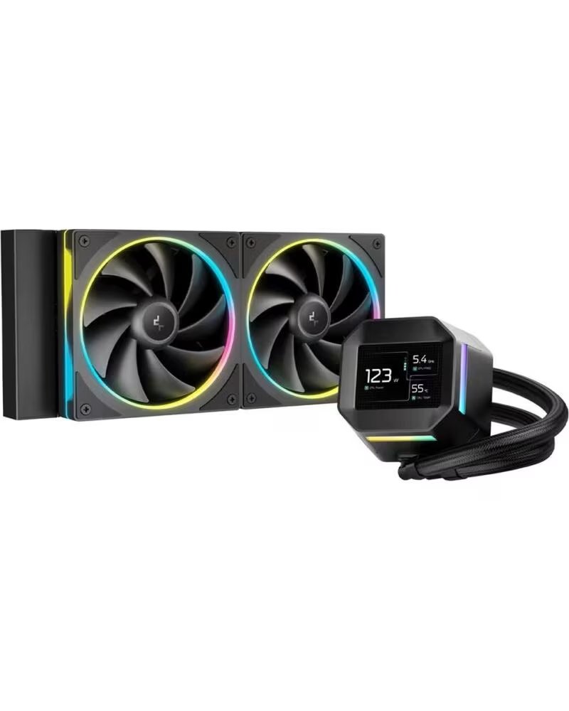 DEEPCOOL Kit refrigeracion liquida lm240 led rgb 2x 120mm negro