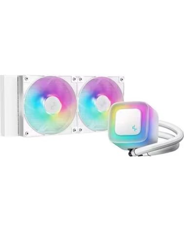 DEEPCOOL Kit refrigeracion liquida le240 v2 argb 2x 120mm blanco