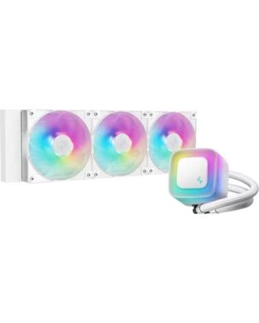 DEEPCOOL Kit refrigeracion liquida le360 v2 argb 3x 120mm blanco