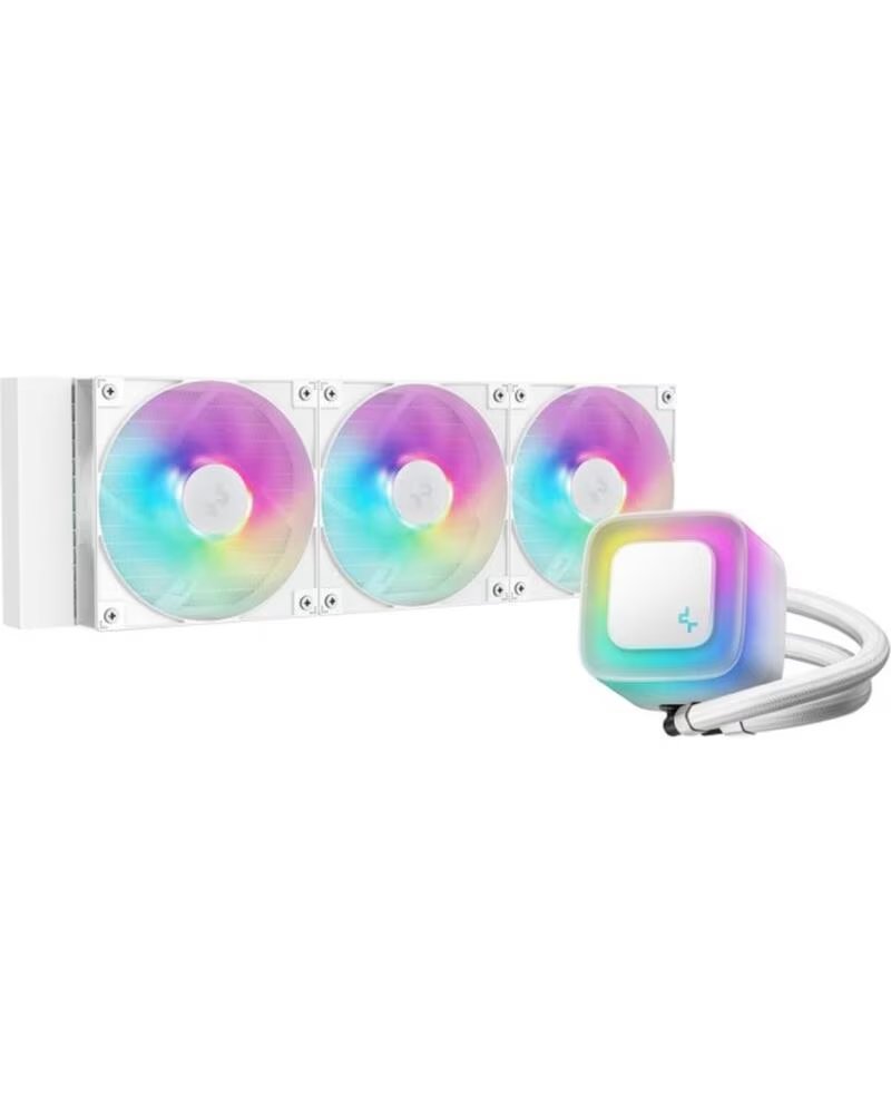 DEEPCOOL Kit refrigeracion liquida le360 v2 argb 3x 120mm blanco