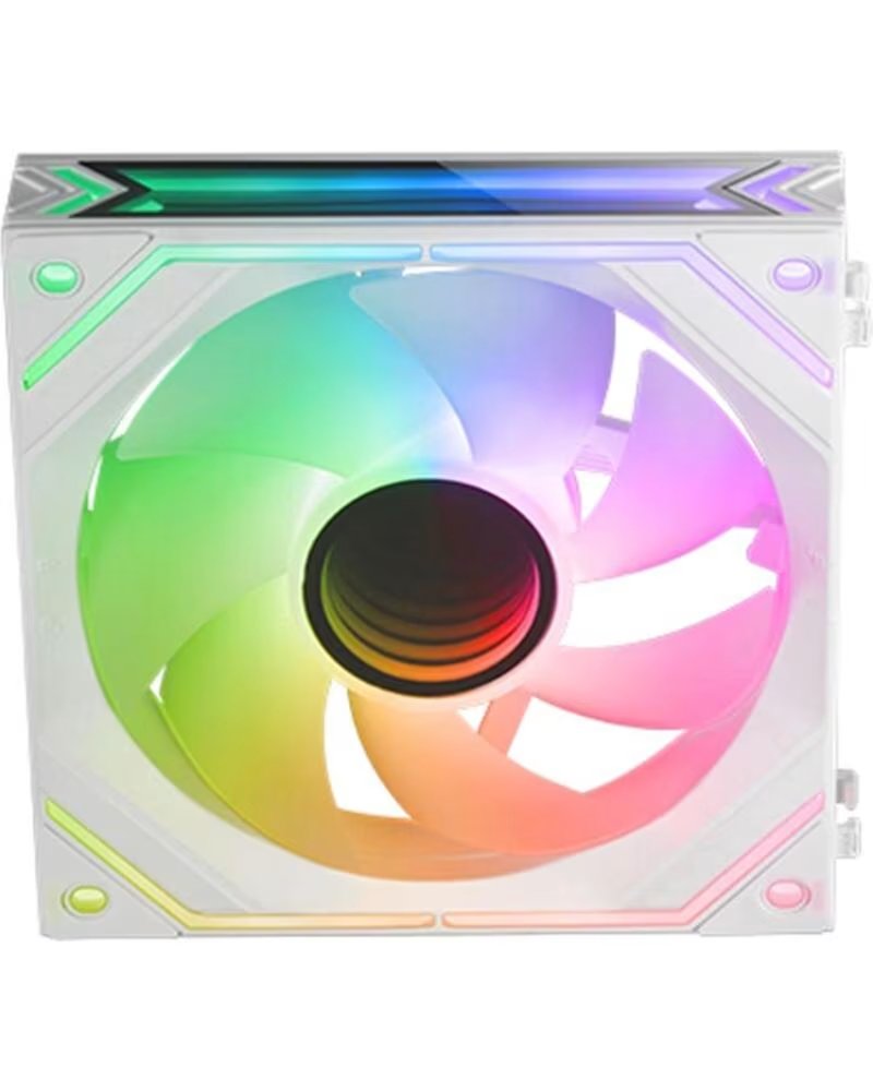 MARS GAMING Ventilador caja mf - linkfinity argb 2x120mm blanco