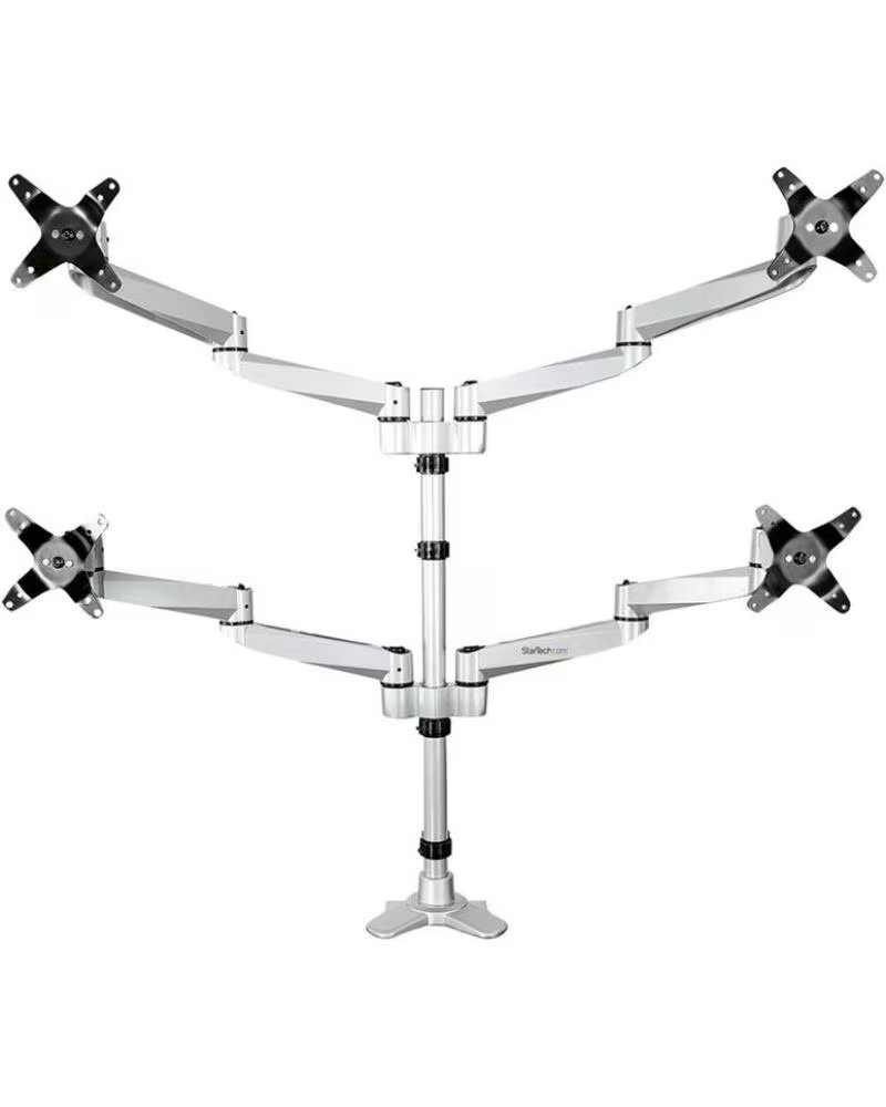 STARTECHCOM Soporte mesa startech vesa hasta 27 pulgadas 100x100mm max 45 2kg brazo cuadruple