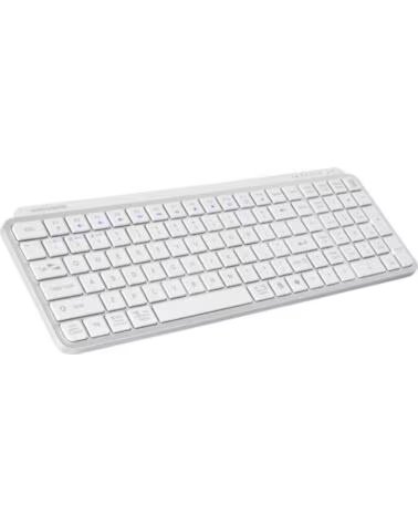 MARS GAMING Teclado mksilenkeyswfr inalambrico blanco frances
