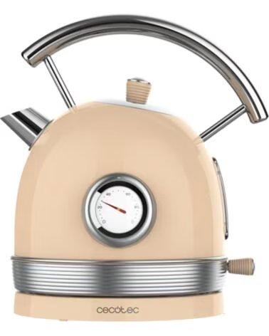 CECOTEC Hervidora de agua thermosense 420 vintage light beige 2200w 1 8l