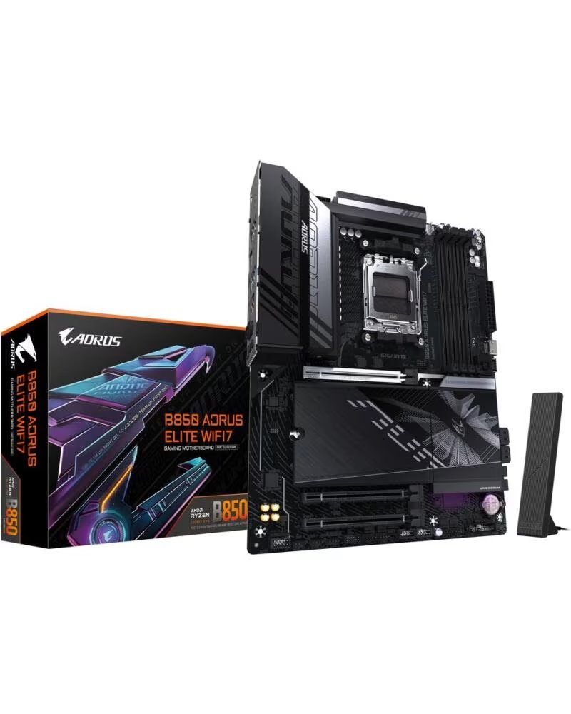 GIGABYTE Placa Base B850 AORUS ELITE WIFI7 Socket AM5- DDR5- PCIe 5 0