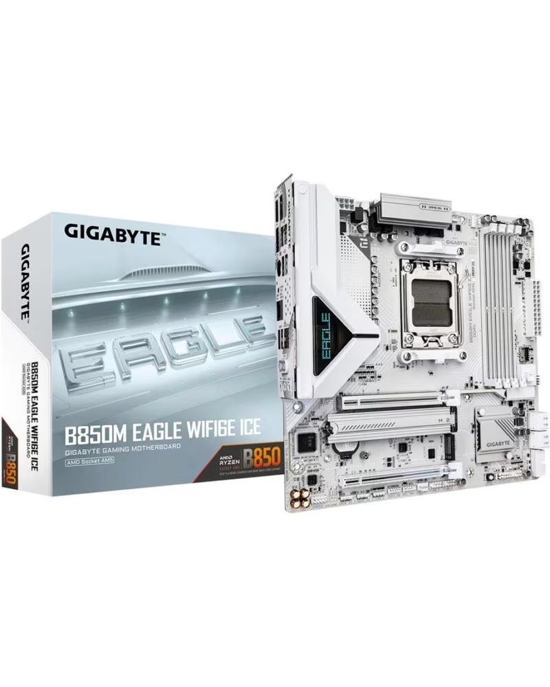 GIGABYTE Placa b850m eagle wifi6e ice am5 matx - 4x ddr5