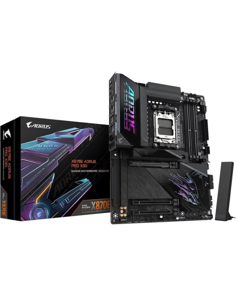 GIGABYTE Placa base x870e aorus pro x3d am5 atx - 4x ddr5