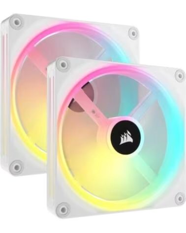 CORSAIR Ventilador caja co - 9051008 - ww gaming rgb 2x 140mm blanco