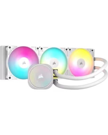 CORSAIR Kit refrigeracion liquida nautilus 360 rs argb 3x 120mm blanco