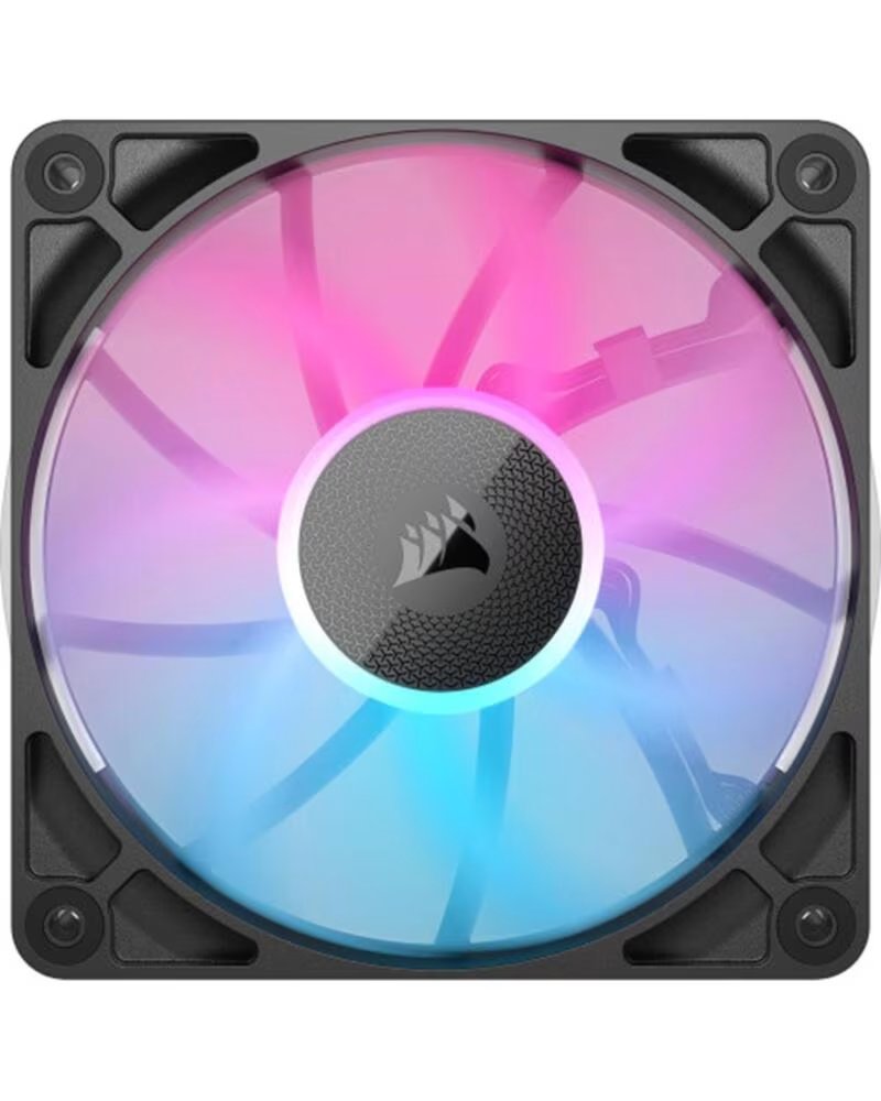 CORSAIR Ventilador caja icue link rx120 gaming rgb 120mm negro
