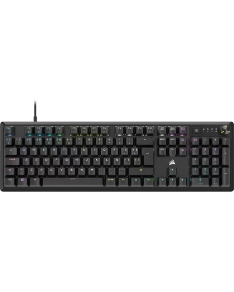 CORSAIR Teclado gaming k70 core rgb negro portugues