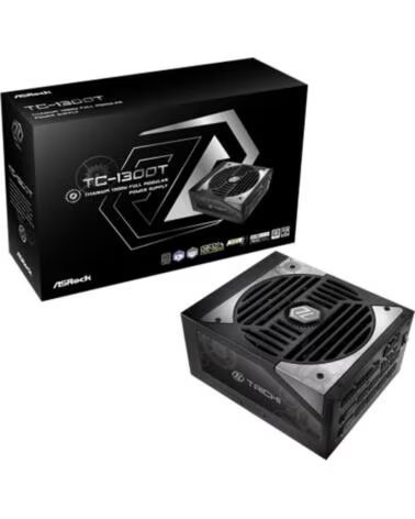 ASROCK Fuente alimentacion taichi tc - 1300t gaming atx 1300w negra