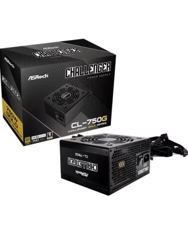 ASROCK Fuente alimentacion challenger cl - 750g gaming atx 750w negra