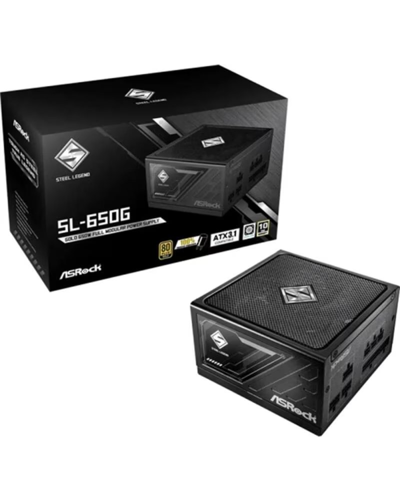 ASROCK Fuente alimentacion sl - 650g gaming 650w atx