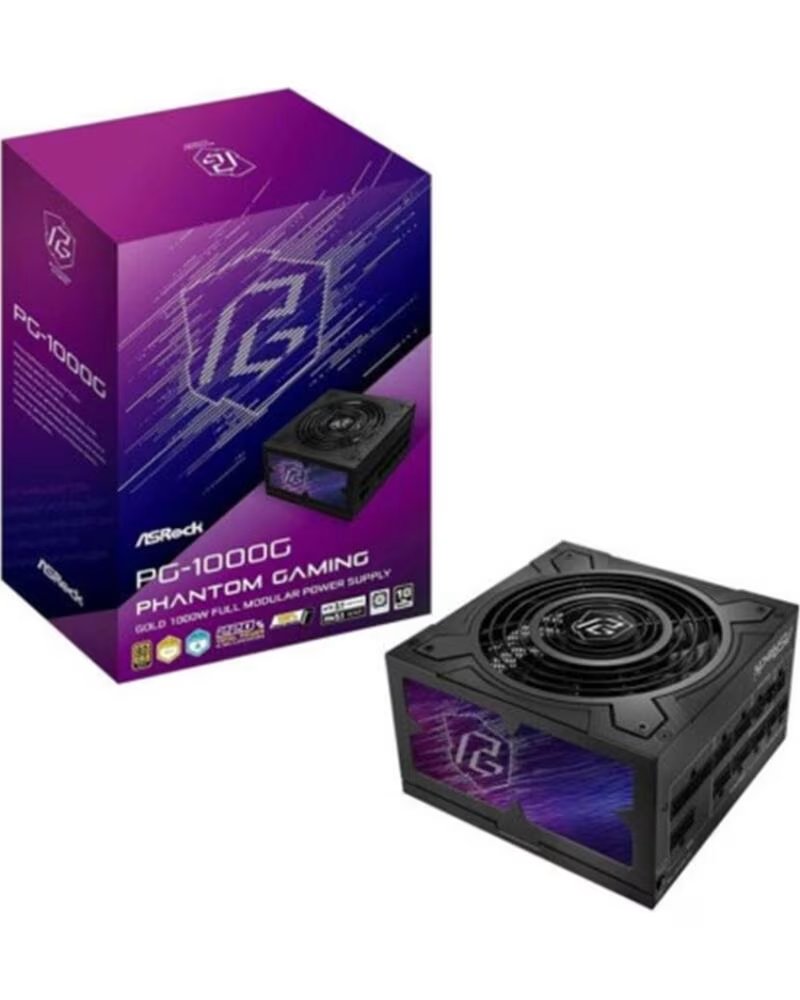 ASROCK Fuente alimentacion phantom gaming pg - 1000g atx 1000w negra