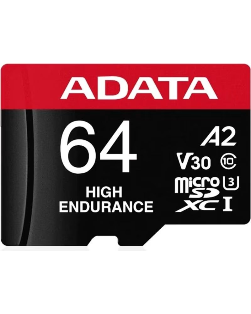 ADATA Tarjeta memoria micro sd high endurance 64gb cl10