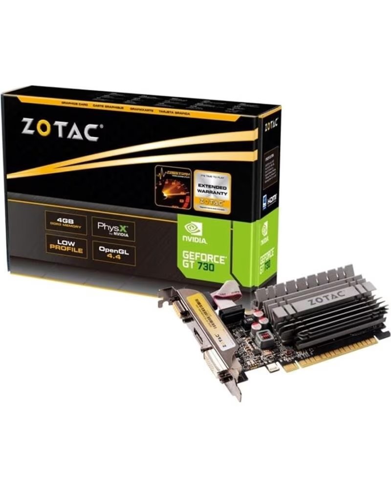 ZOTAC Tarjeta grafica gt 730 zone edition 4gb ddr3 - dl - dvi - hdmi - vga