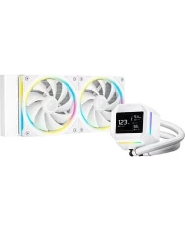 DEEPCOOL Kit refrigeracion liquida lm240 rgb 2x 120mm blanco