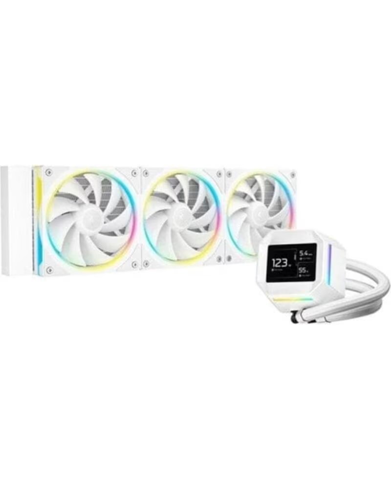 DEEPCOOL Kit refrigeracion liquida lm360 rgb 3x 120mm blanco