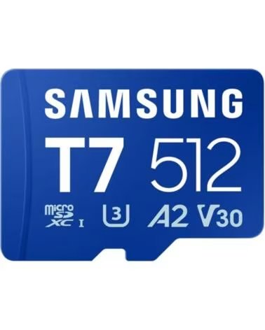 SAMSUNG Tarjeta memoria micro sd 512gb sdxc t7 clase10 u3 v30 a2