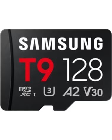 SAMSUNG Tarjeta memoria micro sd 128gb sdxc t9 clase10 u3 v30 a2