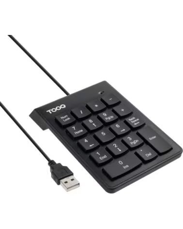 TOOQ Teclado numerico tqk - 2001 - b negro