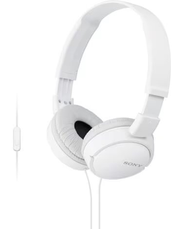 SONY Auriculares MDRZX110APW- con Microfono- Jack 3 5- Blancos
