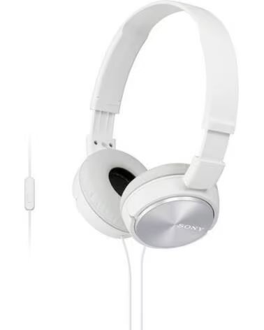 SONY Auriculares MDRZX310APW- con Microfono- Jack 3 5- Blancos